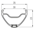 Alexrims Llanta SUPRA 35 SSE 29" 32h