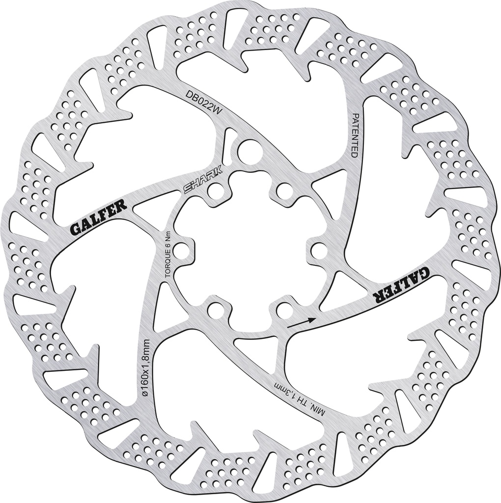 Galfer Rotor Disc Shark 160mm