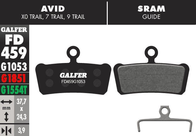 Galfer Pastillas Sram Guide R, RS, RSC, Ultimate, G2