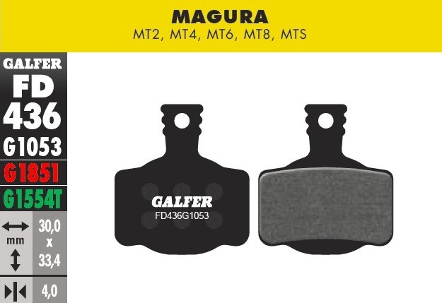Galfer Pastillas Magura MT2, MT4, MT6, MT8, MTS