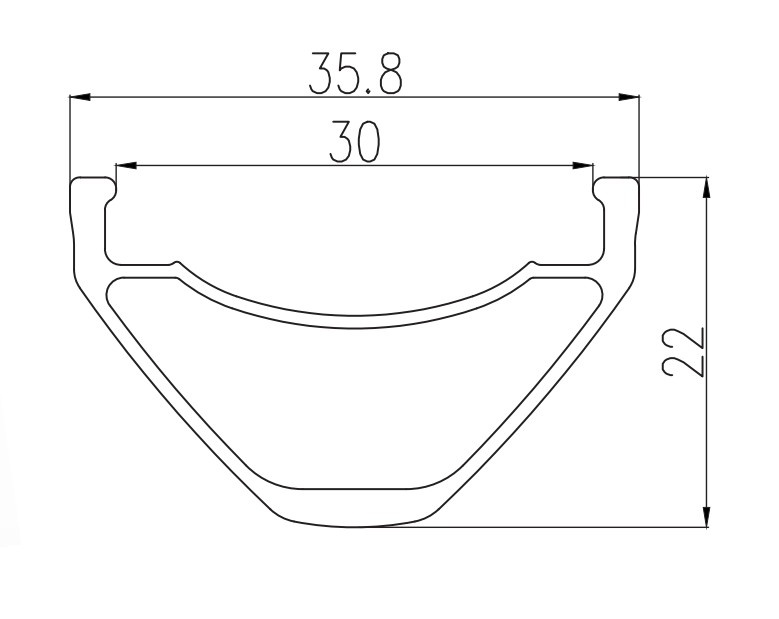 Alexrims Llanta TAU30 27.5" 32h