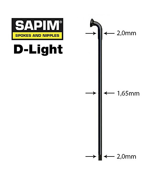 Sapim Rayo D-Light negro