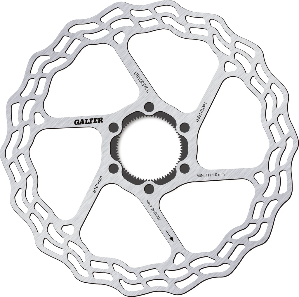 Galfer Rotor Disc Wave Road Centerlock 160mm