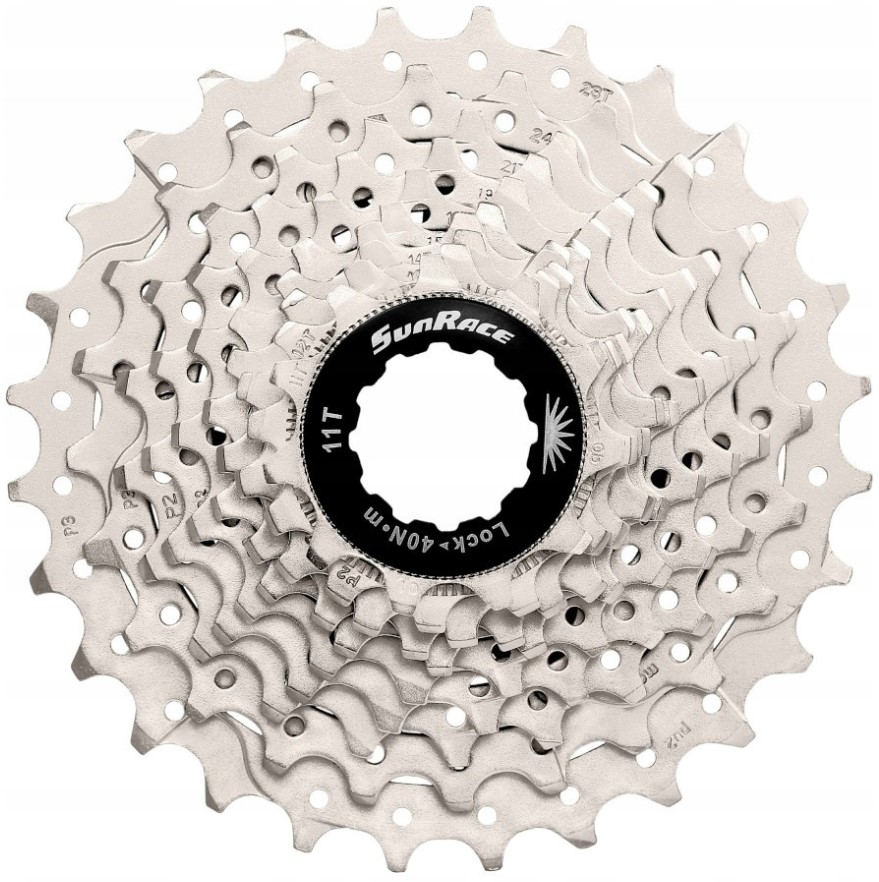 SunRace Piñón CSRS1 10V 11-28T plateado