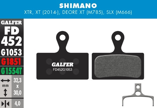 [FD452G1053] Galfer Pastillas Shimano M985/785/666/7000/8000/9000/9020