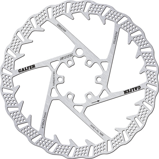 [DB023W] Galfer Rotor Disc Shark 180mm